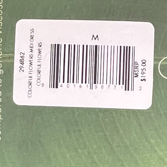 Farm Rio Flowers Midi Dress Medium NWT - Picture 8 of 9